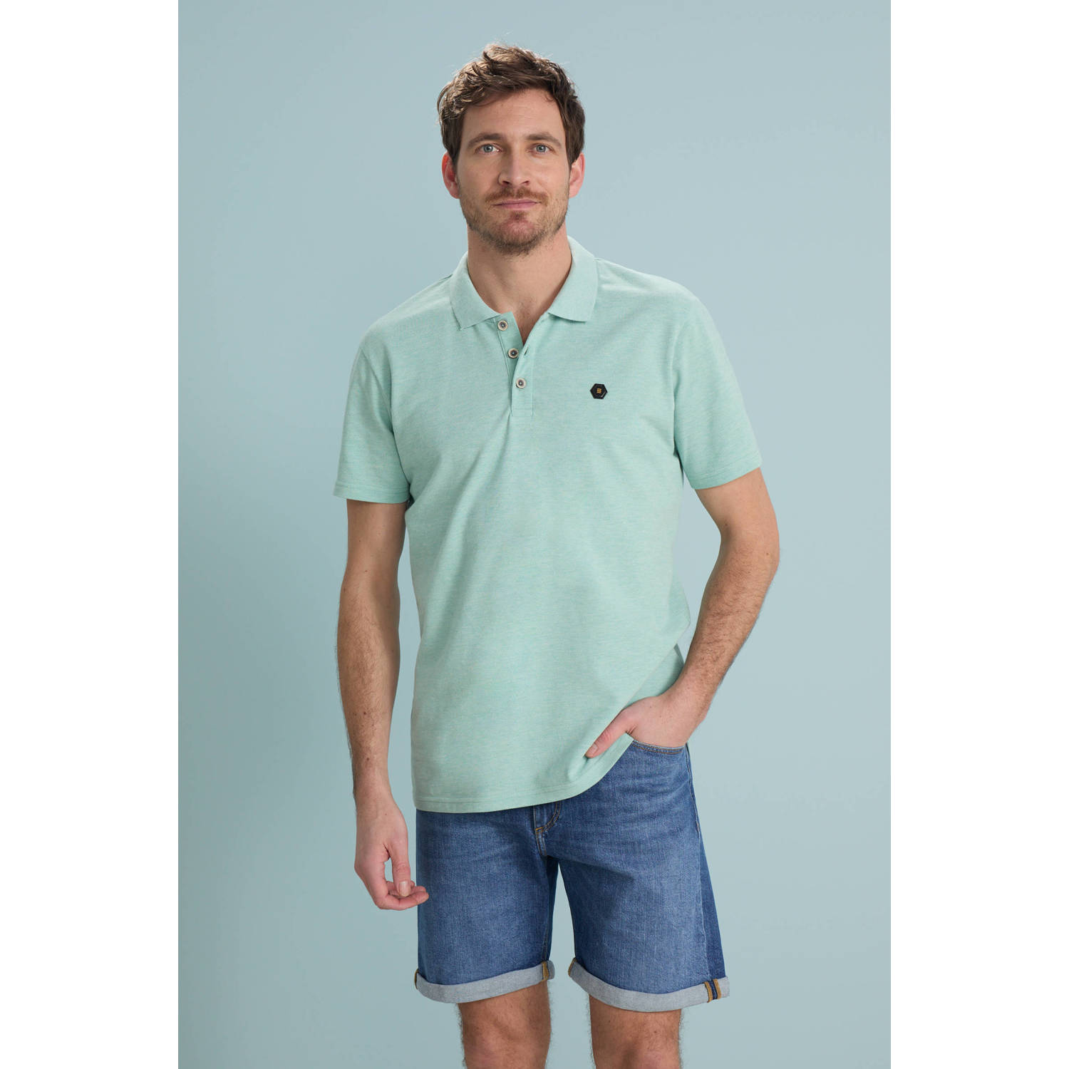 No Excess polo mintgroen