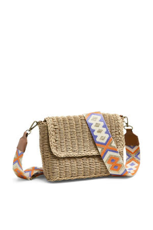  crossbody tas PCSENIA naturel/multi