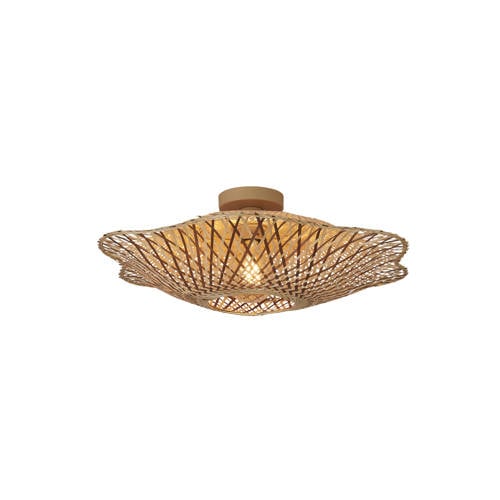 Good&Mojo plafondlamp MADURO (Ø60 cm) - Naturel/bruin