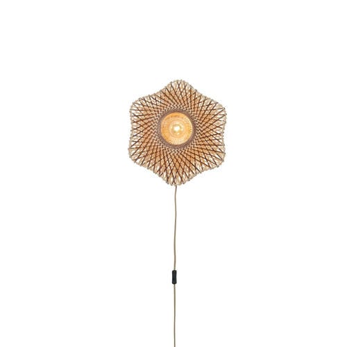 Good&Mojo wandlamp MADURO (Ø44 cm) - Naturel/bruin