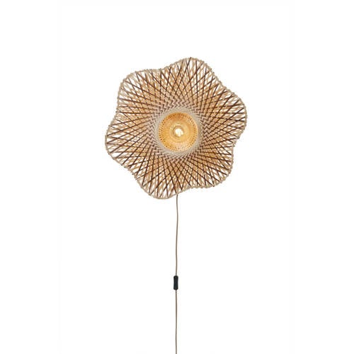 Good&Mojo wandlamp MADURO (Ø60 cm) - Naturel/bruin