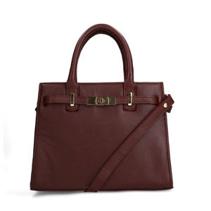 leren handtas donkerrood
