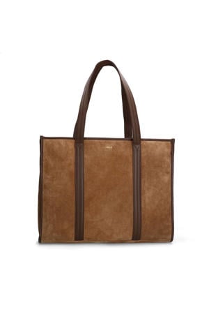 suede shopper bruin