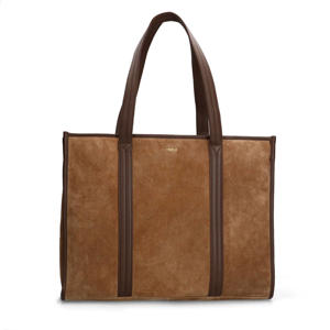 suede shopper bruin