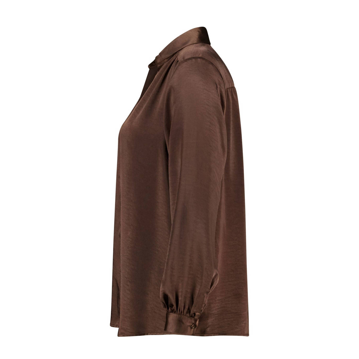 MS Mode blouse bruin