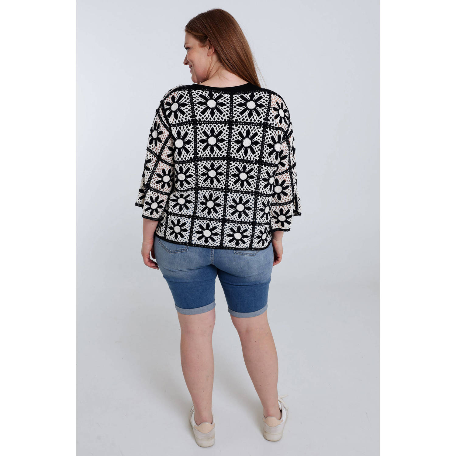 Paprika top zwart crochet