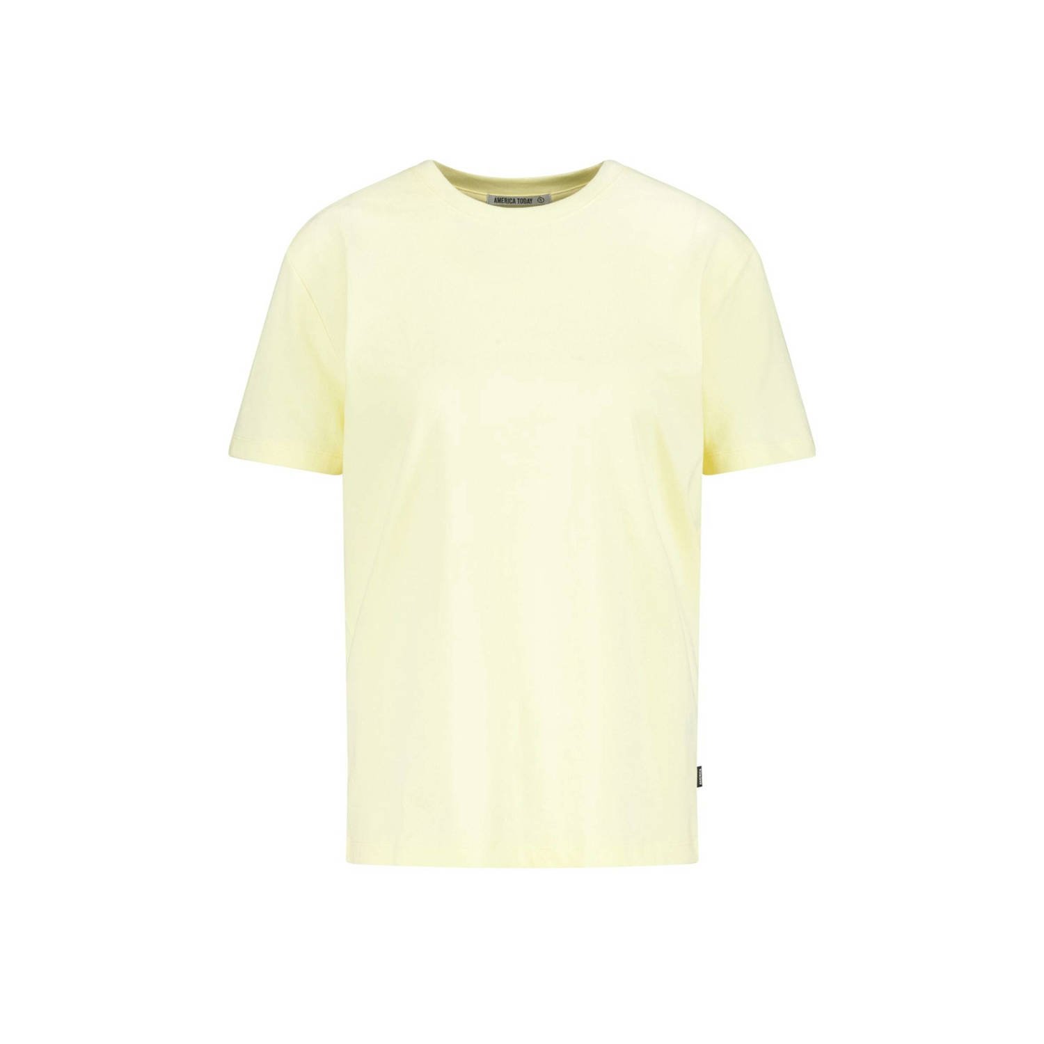 America Today T-shirt lichtgeel