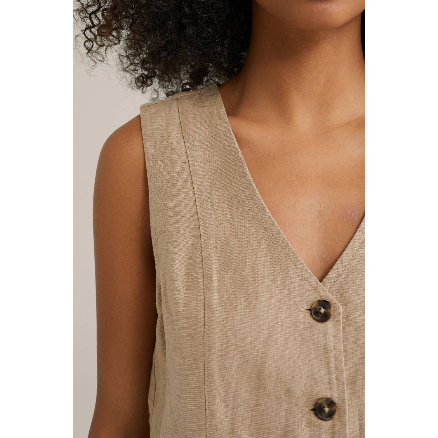 WE Fashion gilet beige