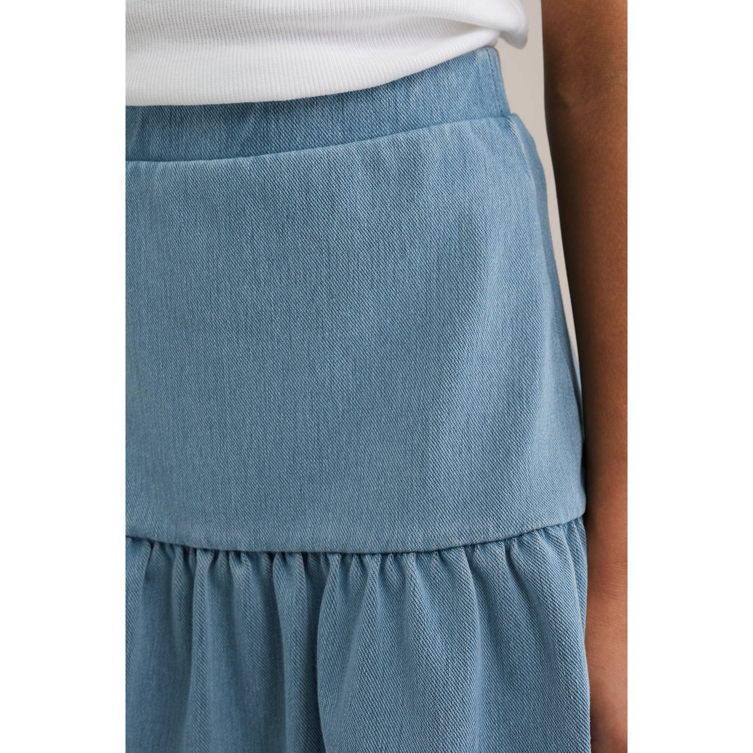 WE Fashion Blue Ridge korte rok medium blue denim