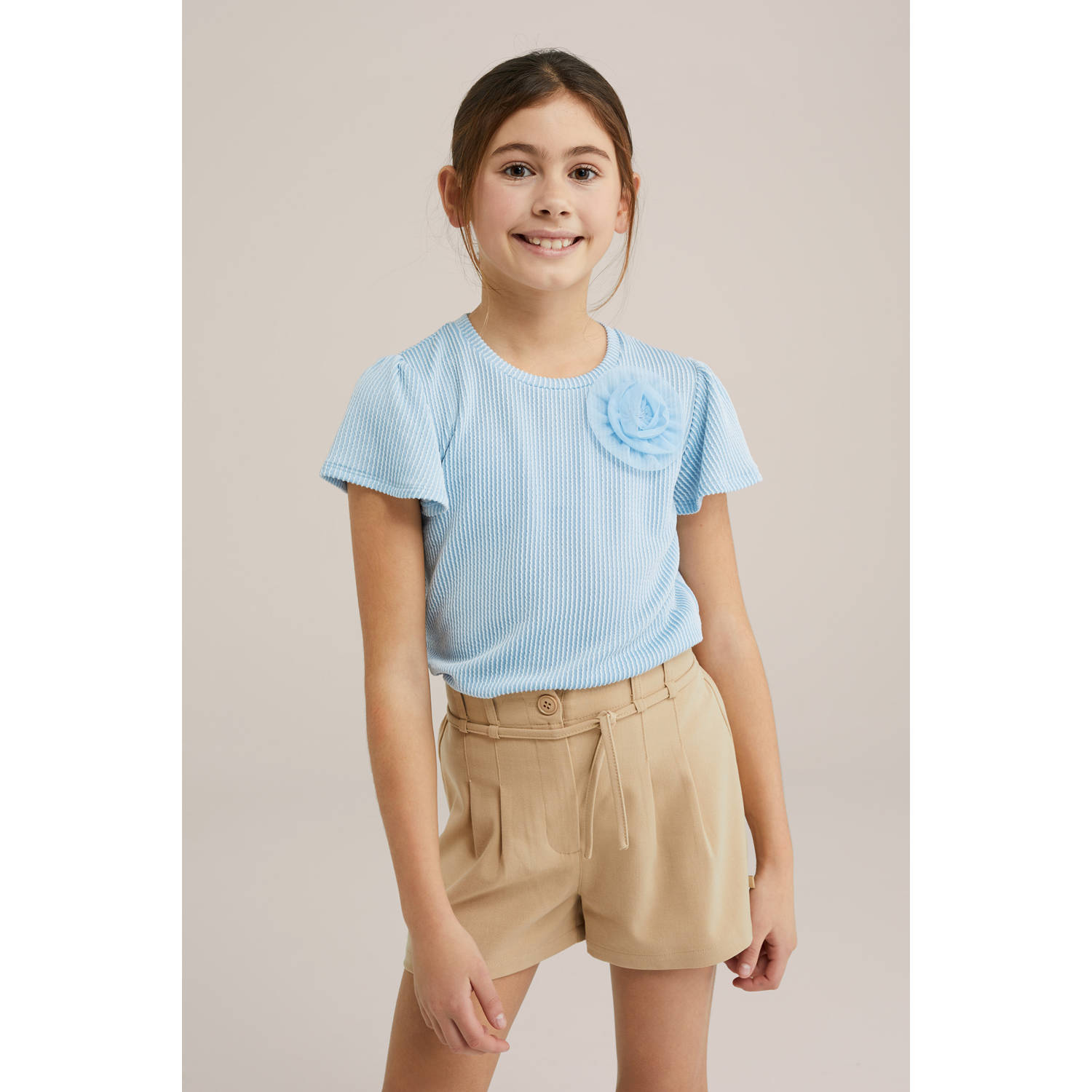 WE Fashion T-shirt lichtblauw