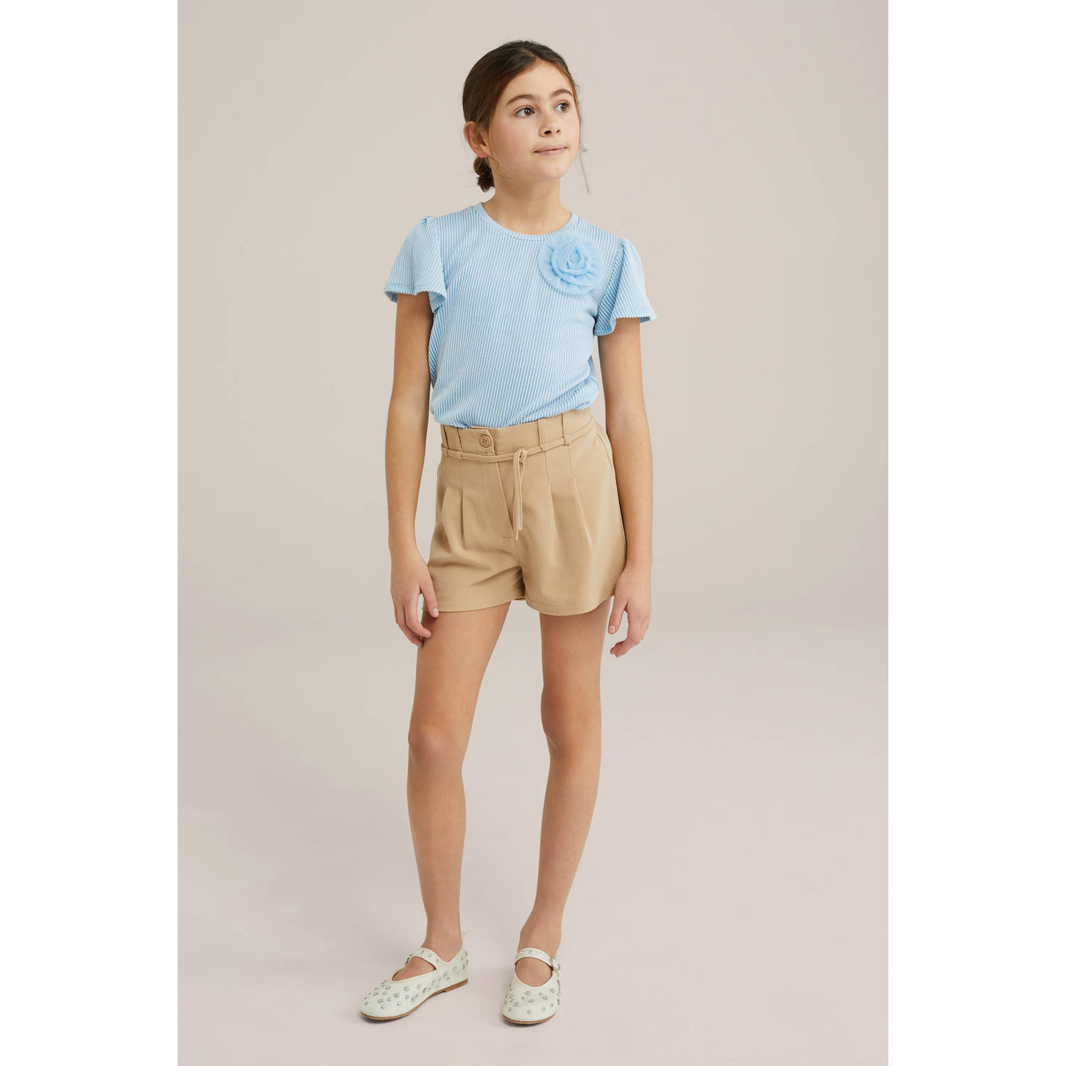 WE Fashion T-shirt lichtblauw