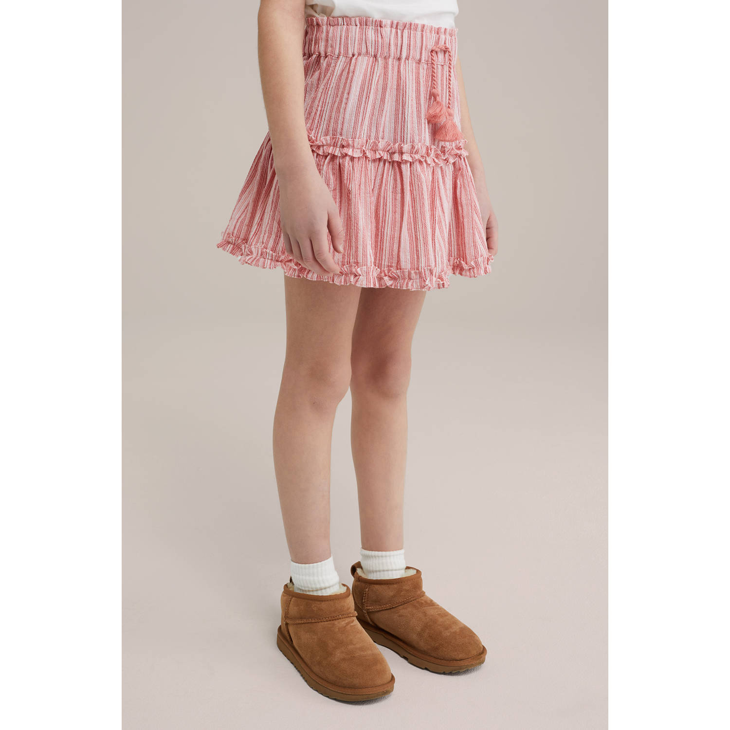 WE Fashion strokenrok roze