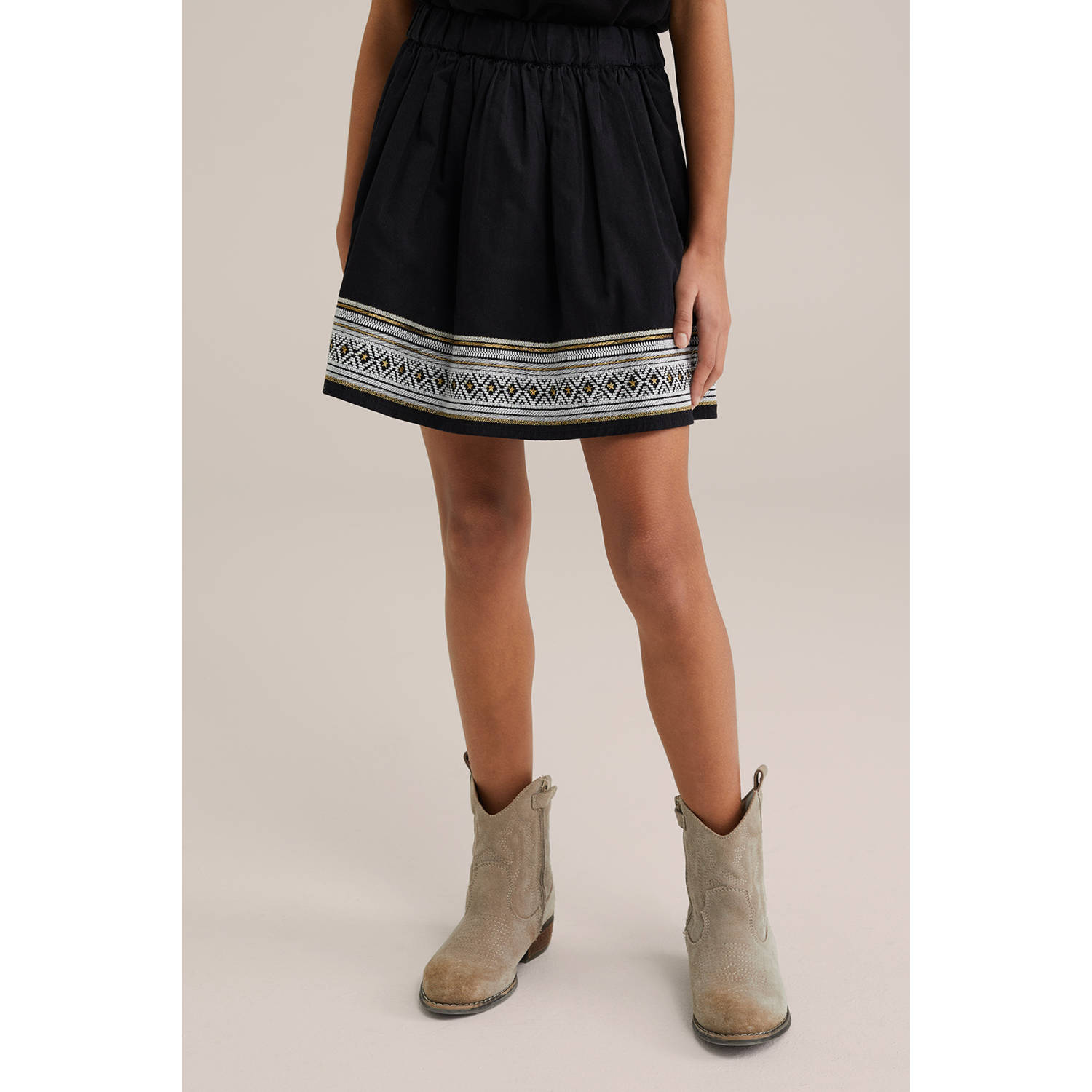 WE Fashion korte rok zwart
