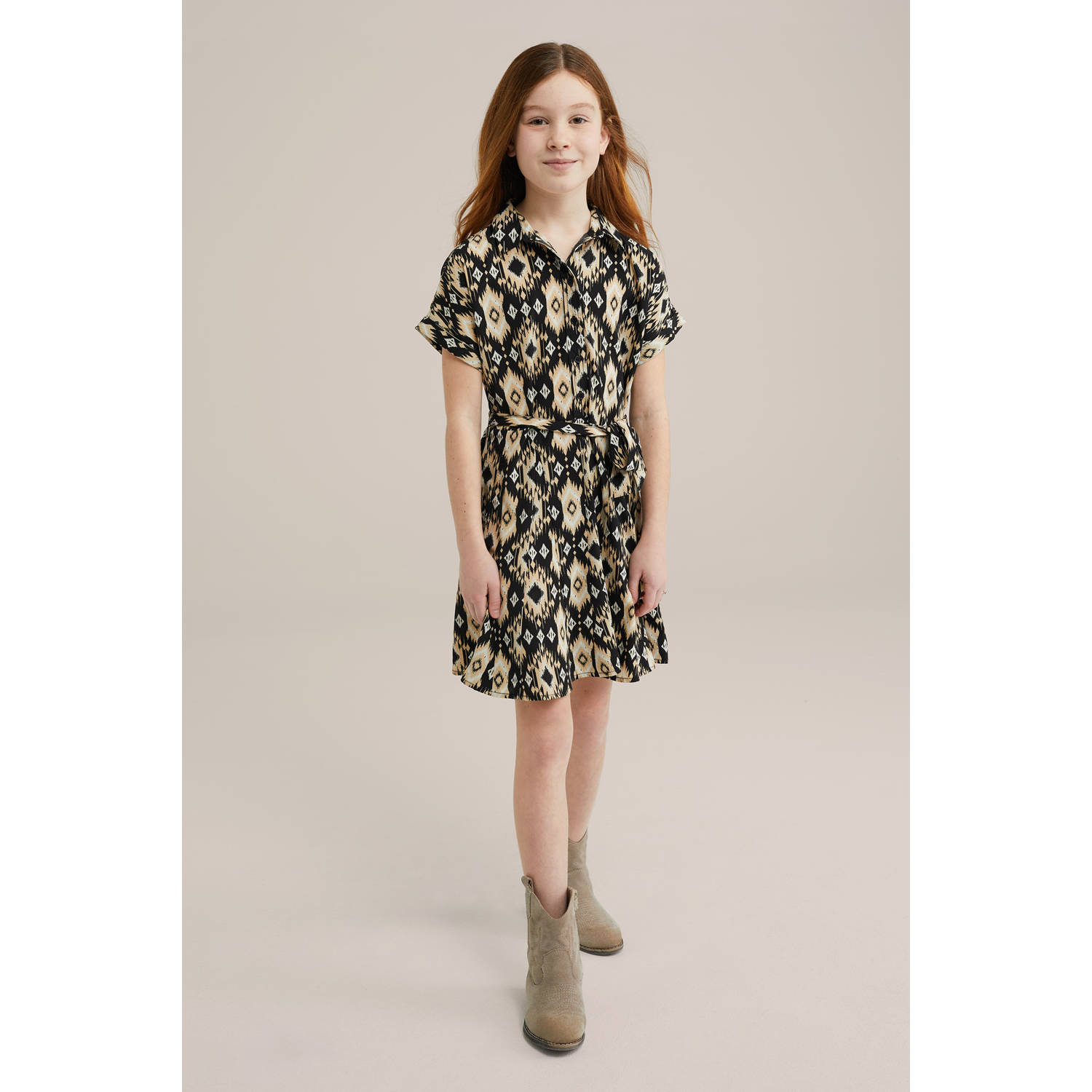 WE Fashion korte jurk zwart