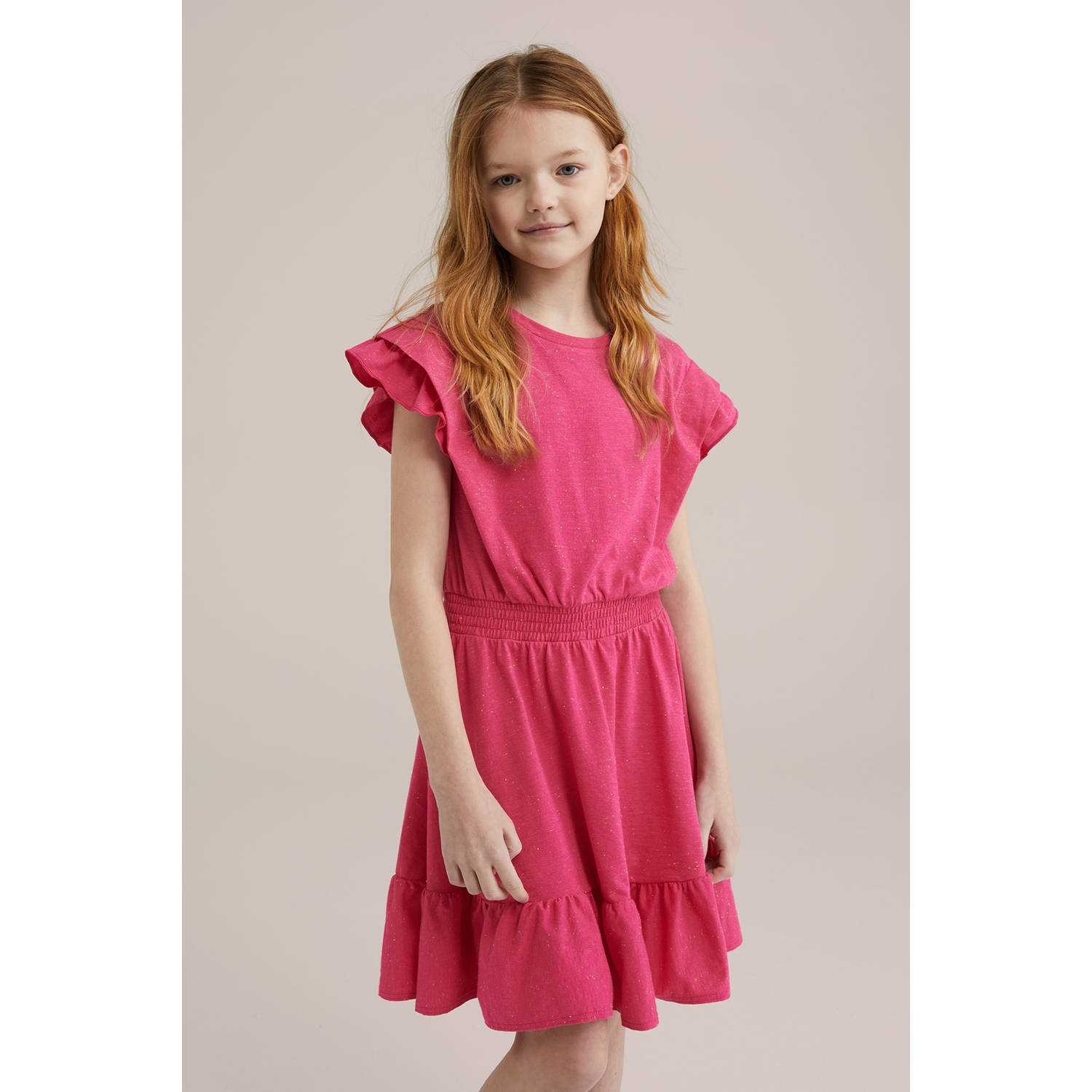 WE Fashion korte jurk roze