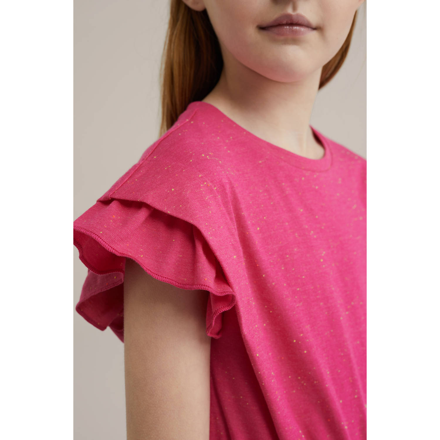 WE Fashion korte jurk roze
