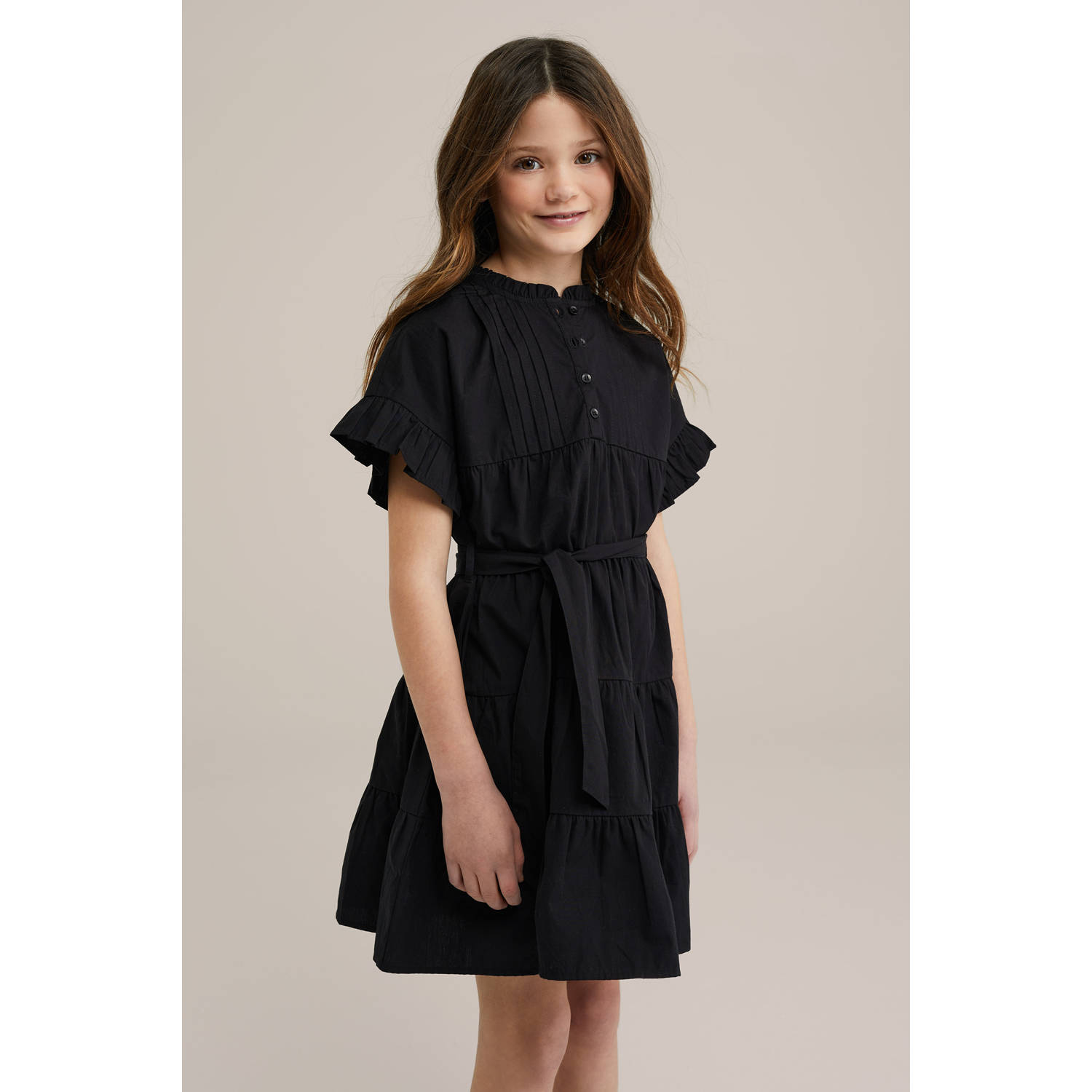 WE Fashion korte jurk zwart