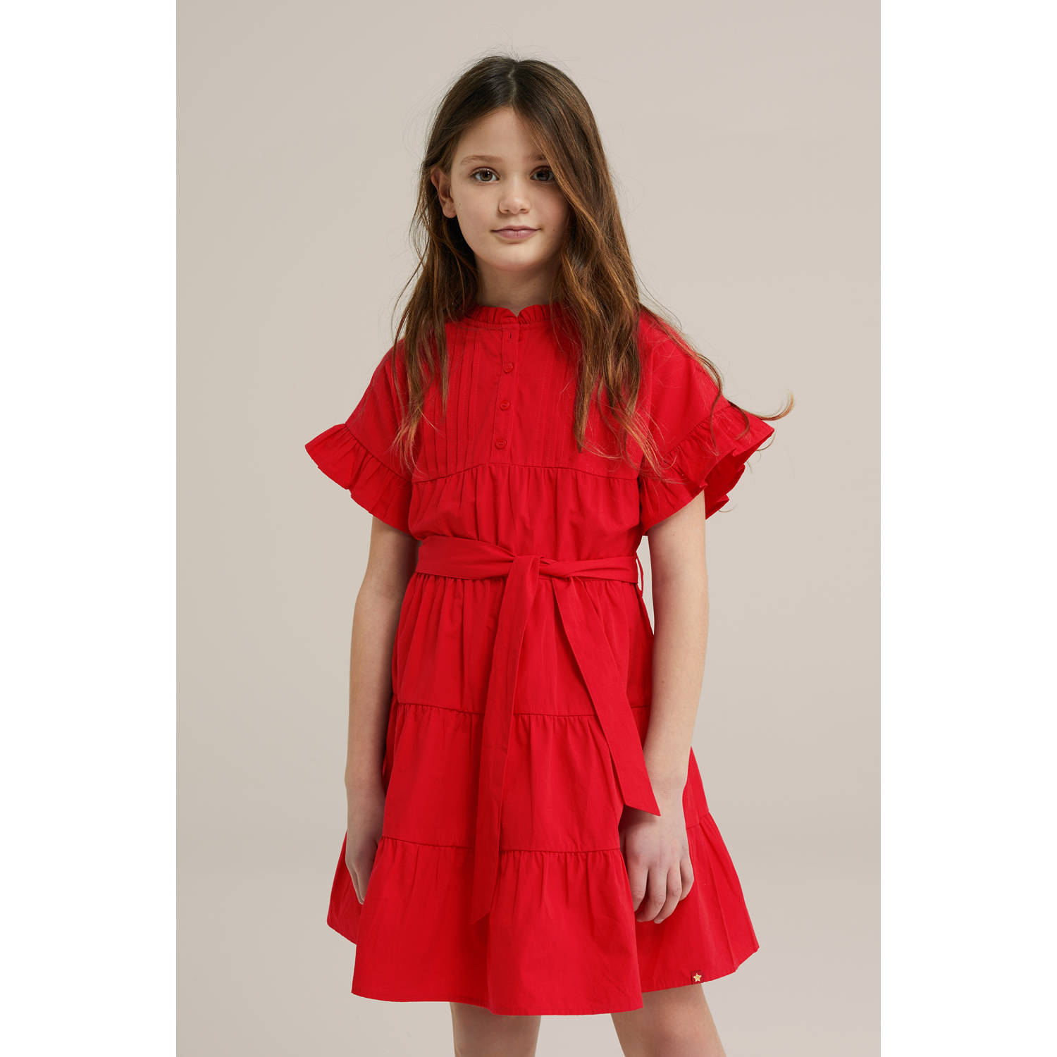 WE Fashion korte jurk rood