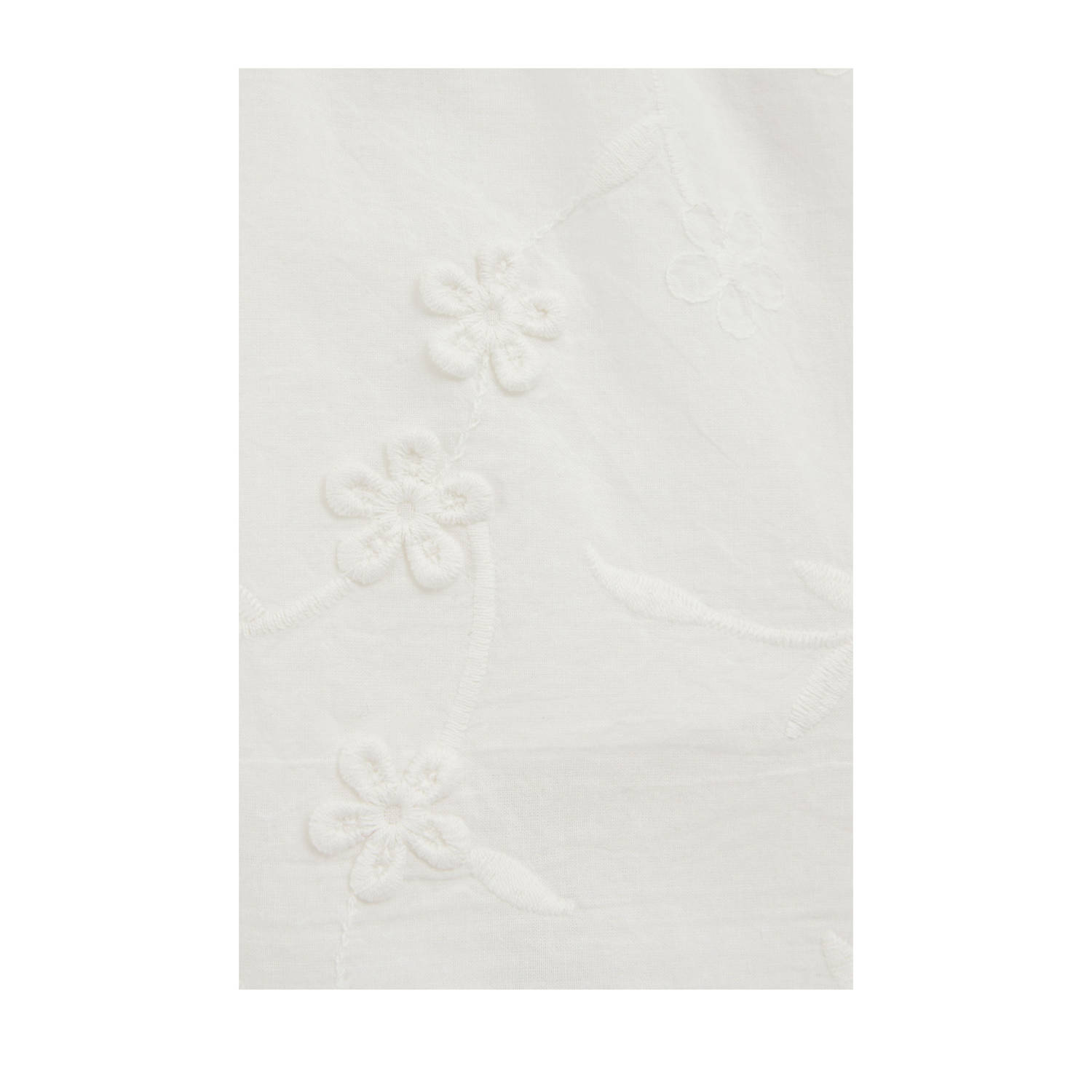 WE Fashion korte rok broderie wit