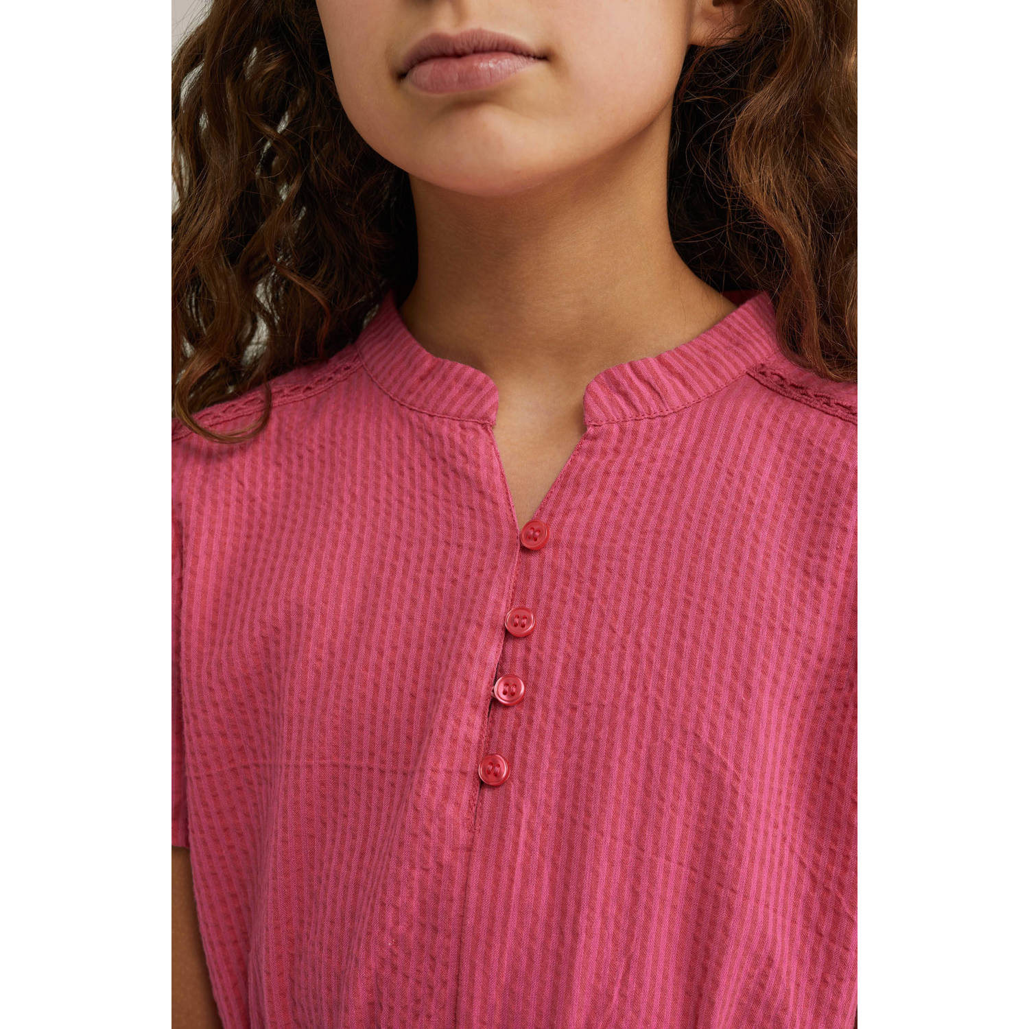 WE Fashion korte jurk roze