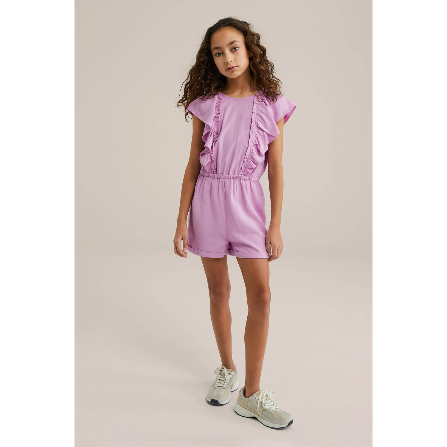 WE Fashion Playsuit lila