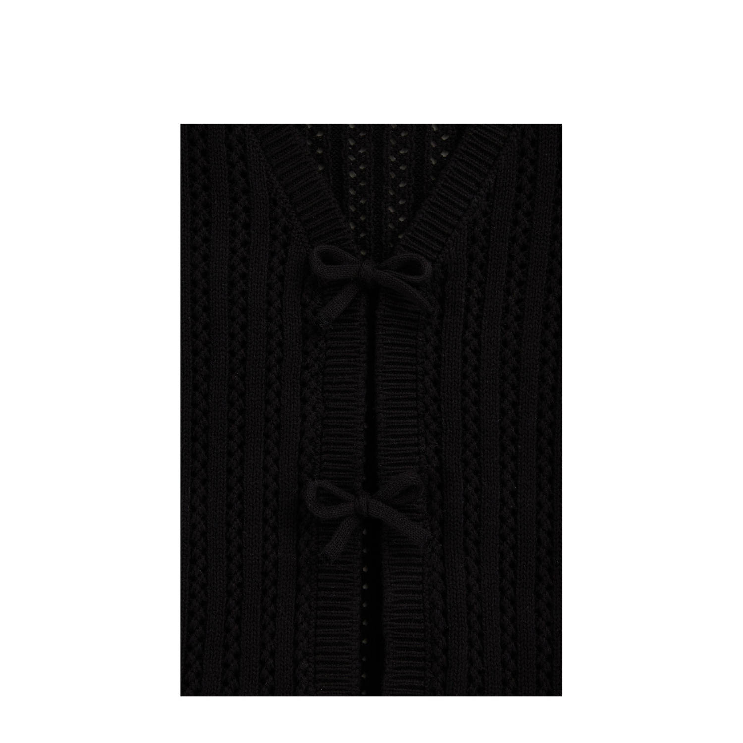 WE Fashion gebreid vest zwart