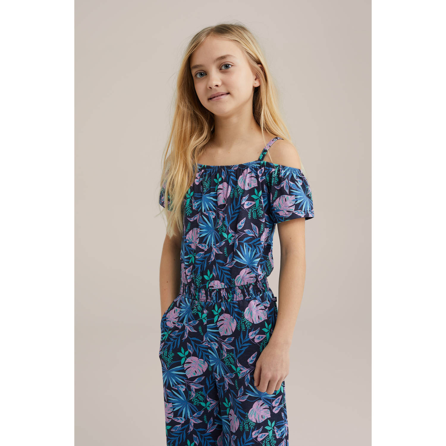 WE Fashion jumpsuit blauw