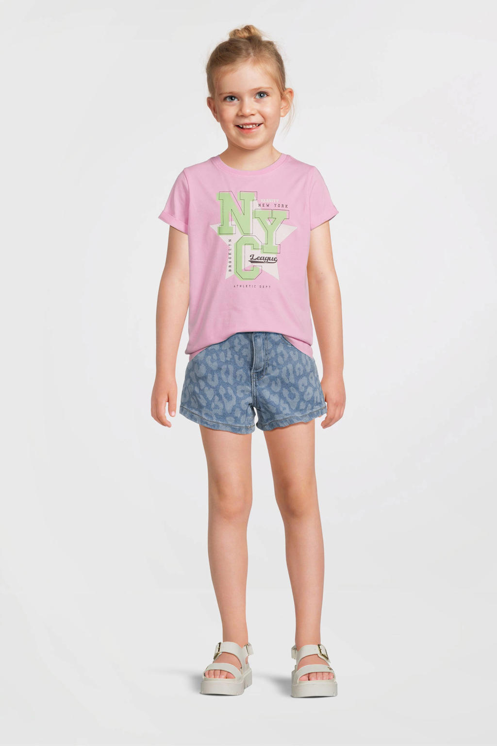NAME IT KIDS T-shirt lichtroze