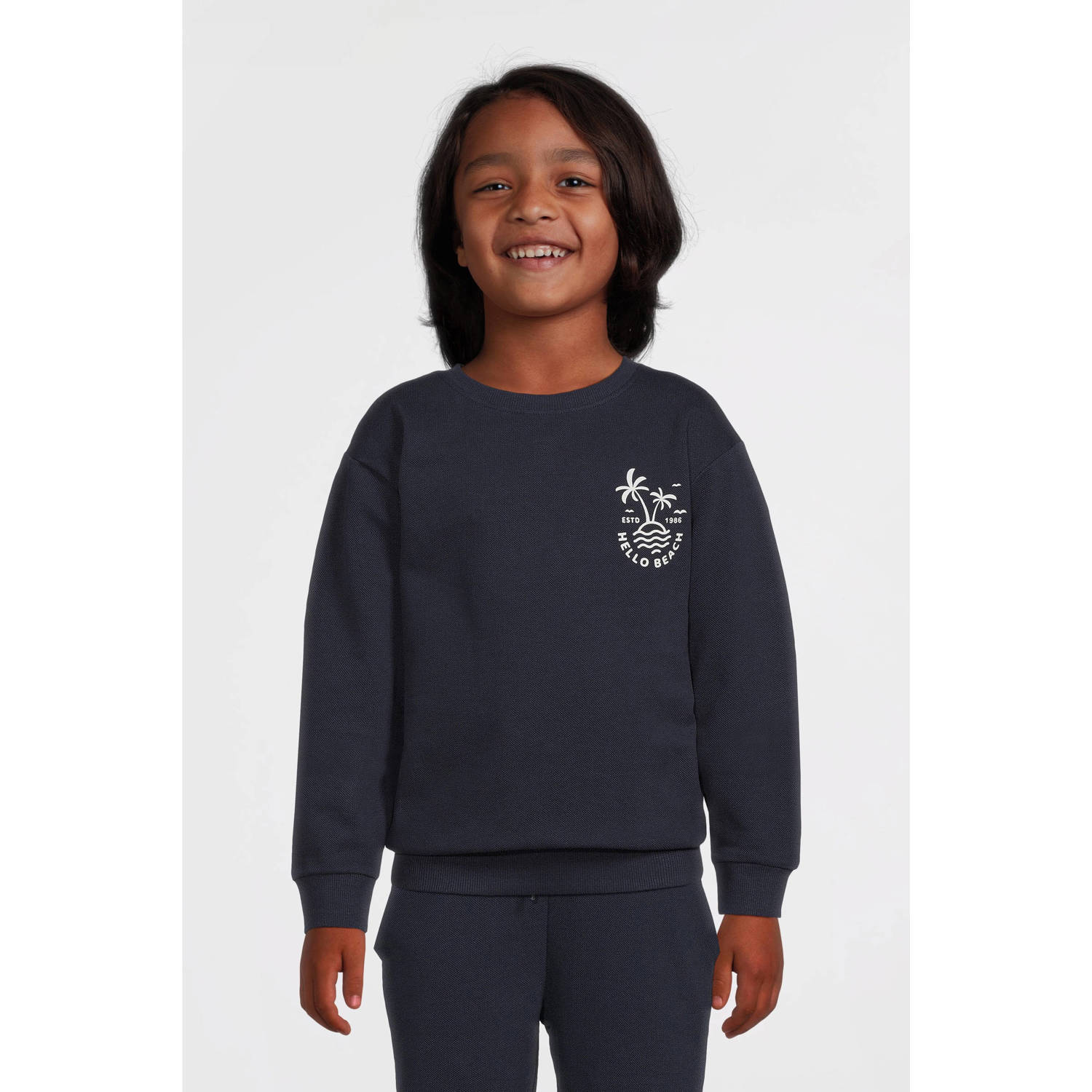 NAME IT KIDS sweater donkerblauw