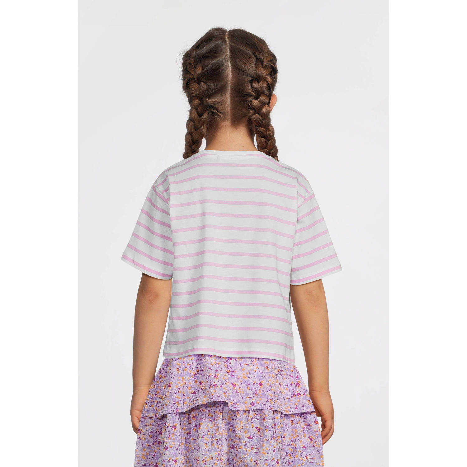 NAME IT KIDS T-shirt lichtroze