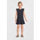 NAME IT KIDS A-lijn jurk donkerblauw/wit