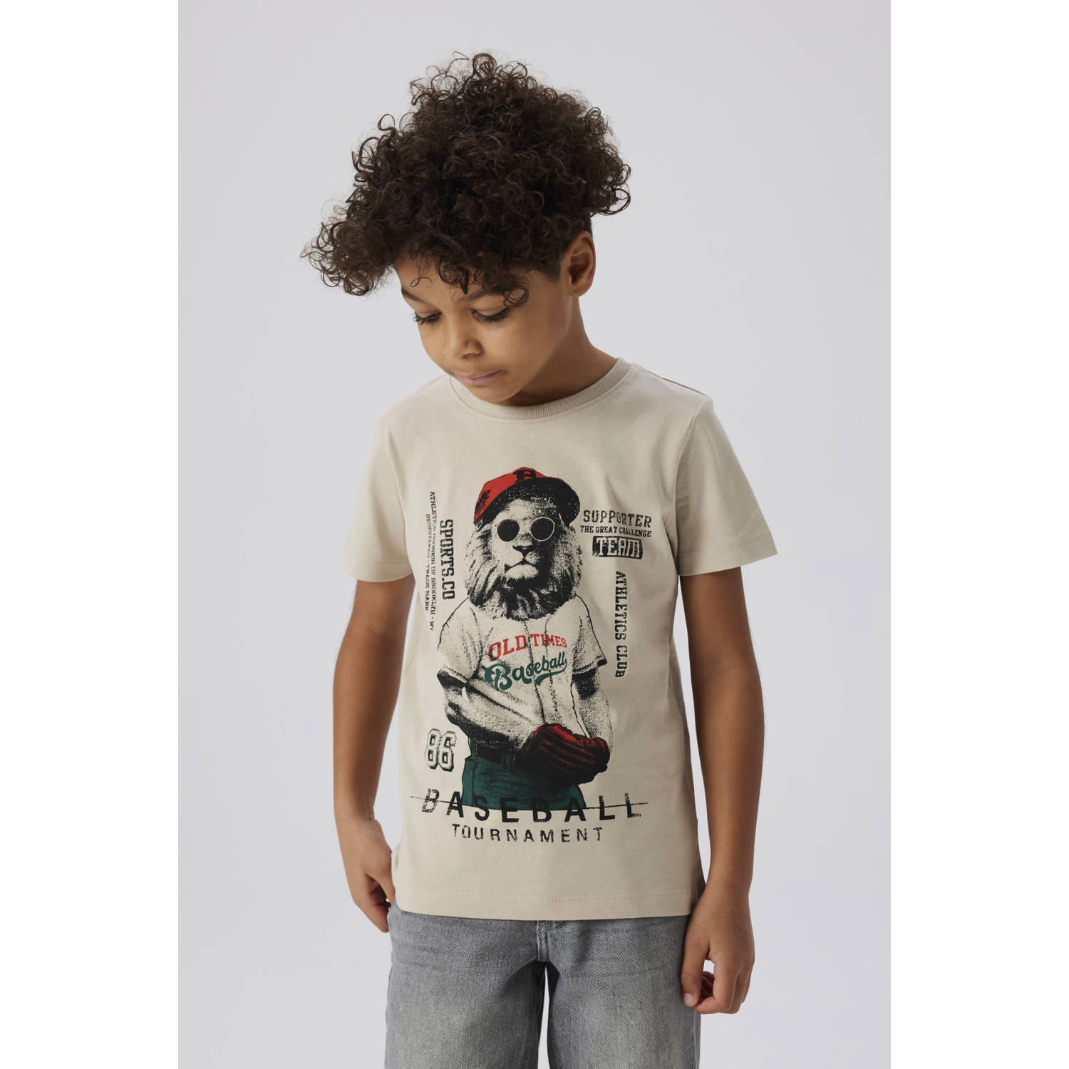 NAME IT KIDS T-shirt zand