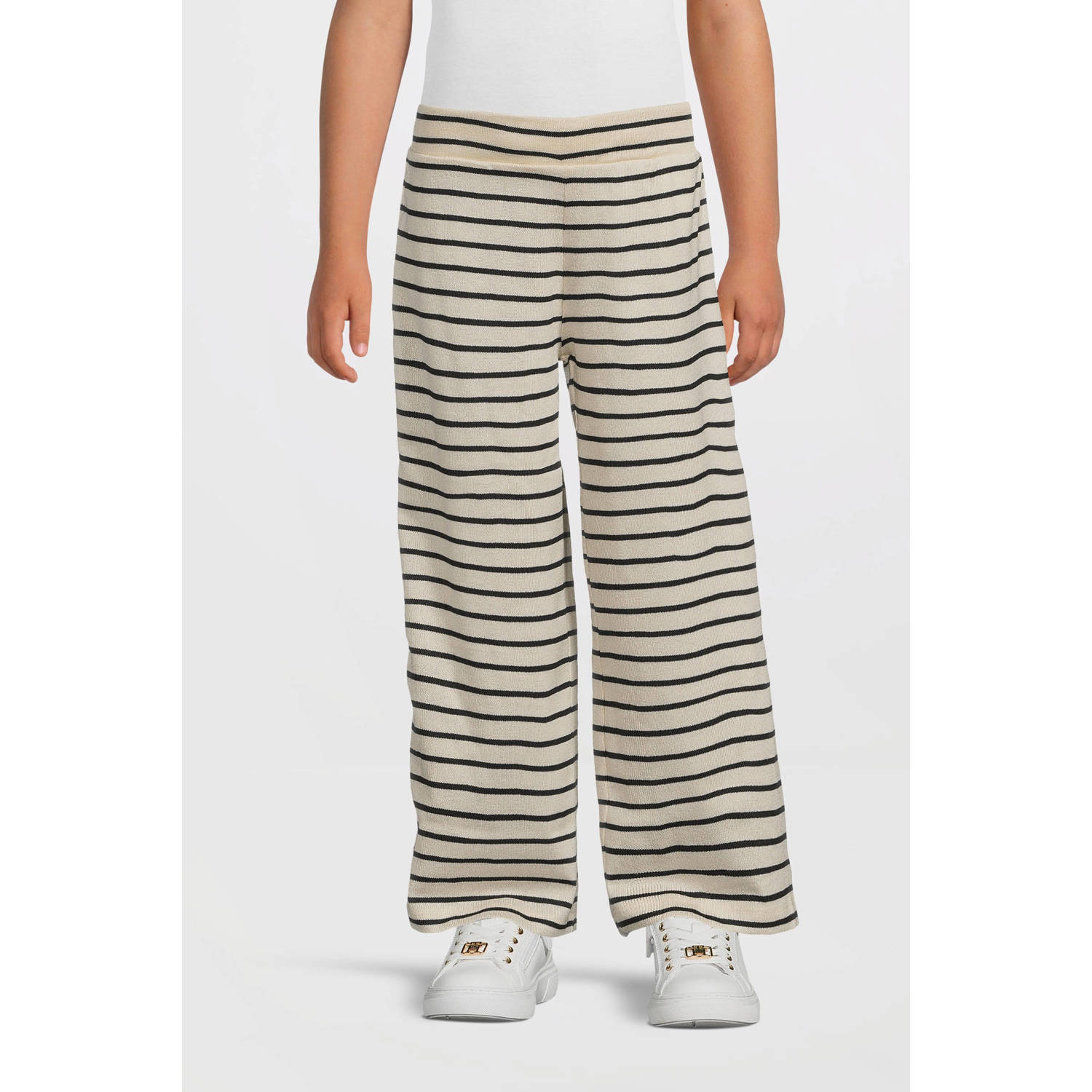 NAME IT KIDS wide leg casual broek zand