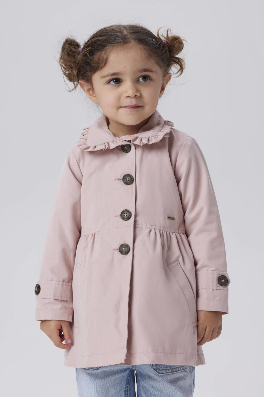 NAME IT MINI trenchcoat lichtroze