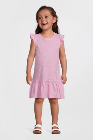 A-lijn jurk roze/wit
