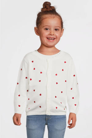 vest wit fijn gebreid