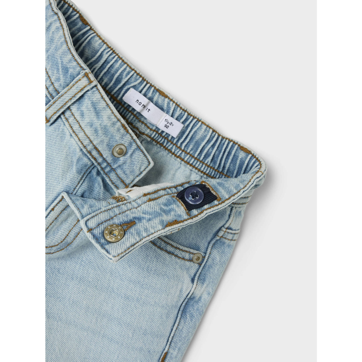 NAME IT MINI tapered jeans light blue denim