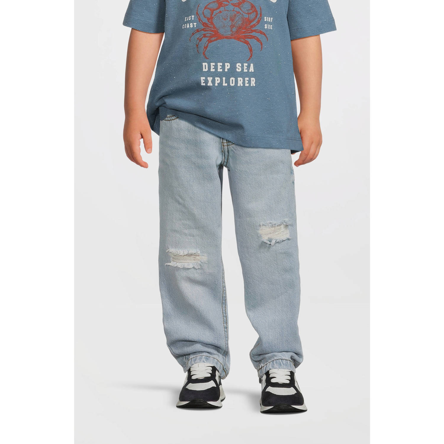 NAME IT MINI tapered jeans light blue denim