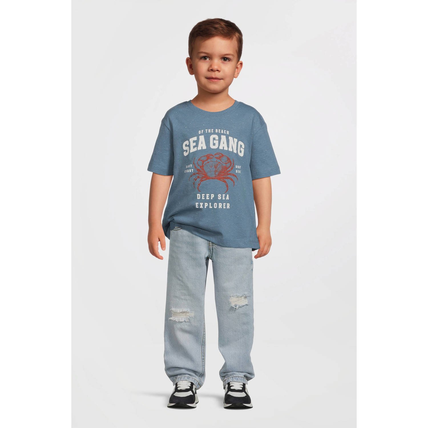 NAME IT MINI tapered jeans light blue denim