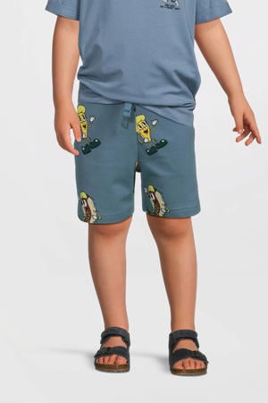 casual short blauw