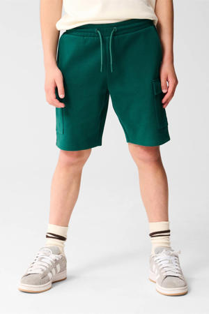 regular sweatshort donkergroen
