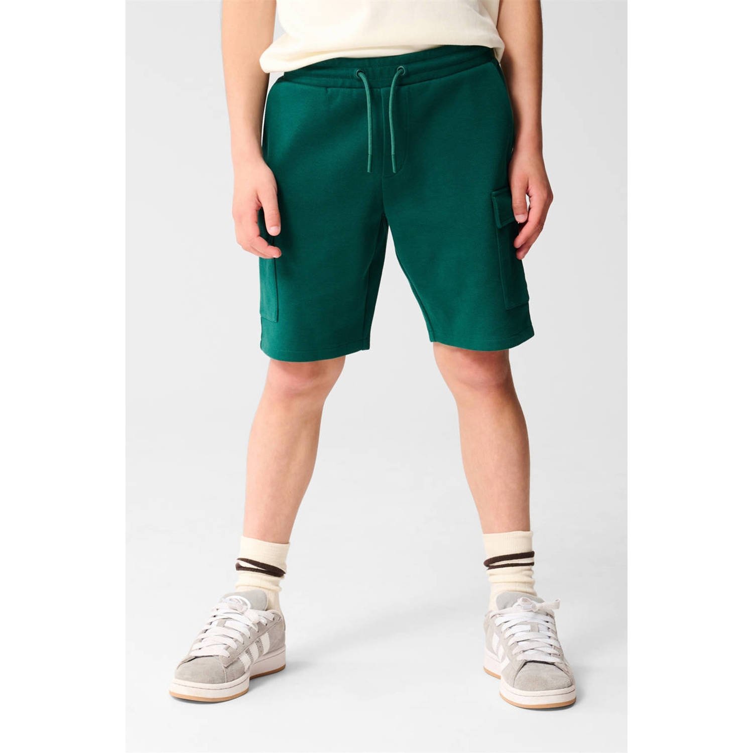 Shoeby regular sweatshort donkergroen