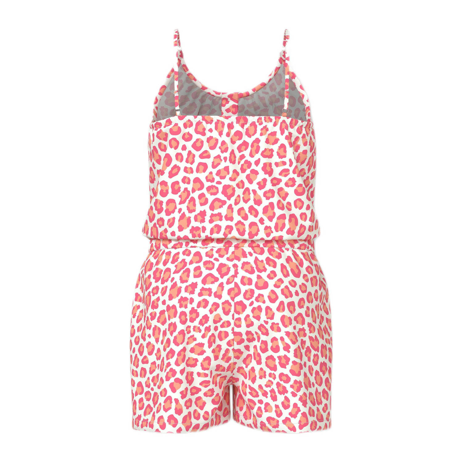 NAME IT KIDS playsuit roze oranje wit