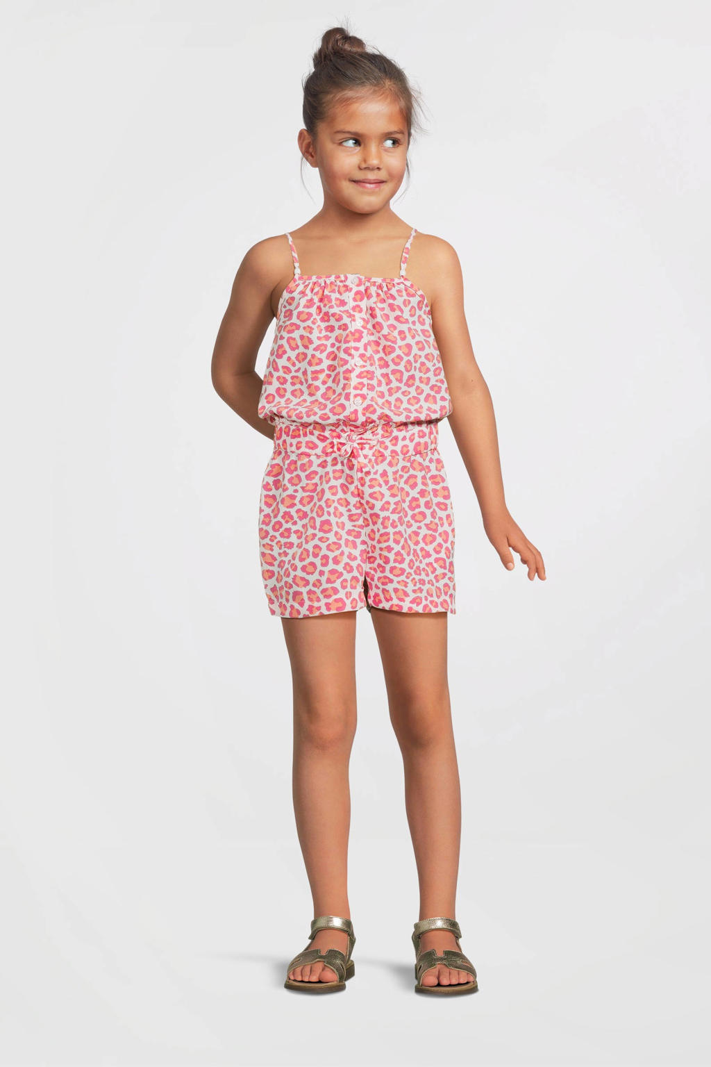 NAME IT KIDS playsuit roze/oranje/wit