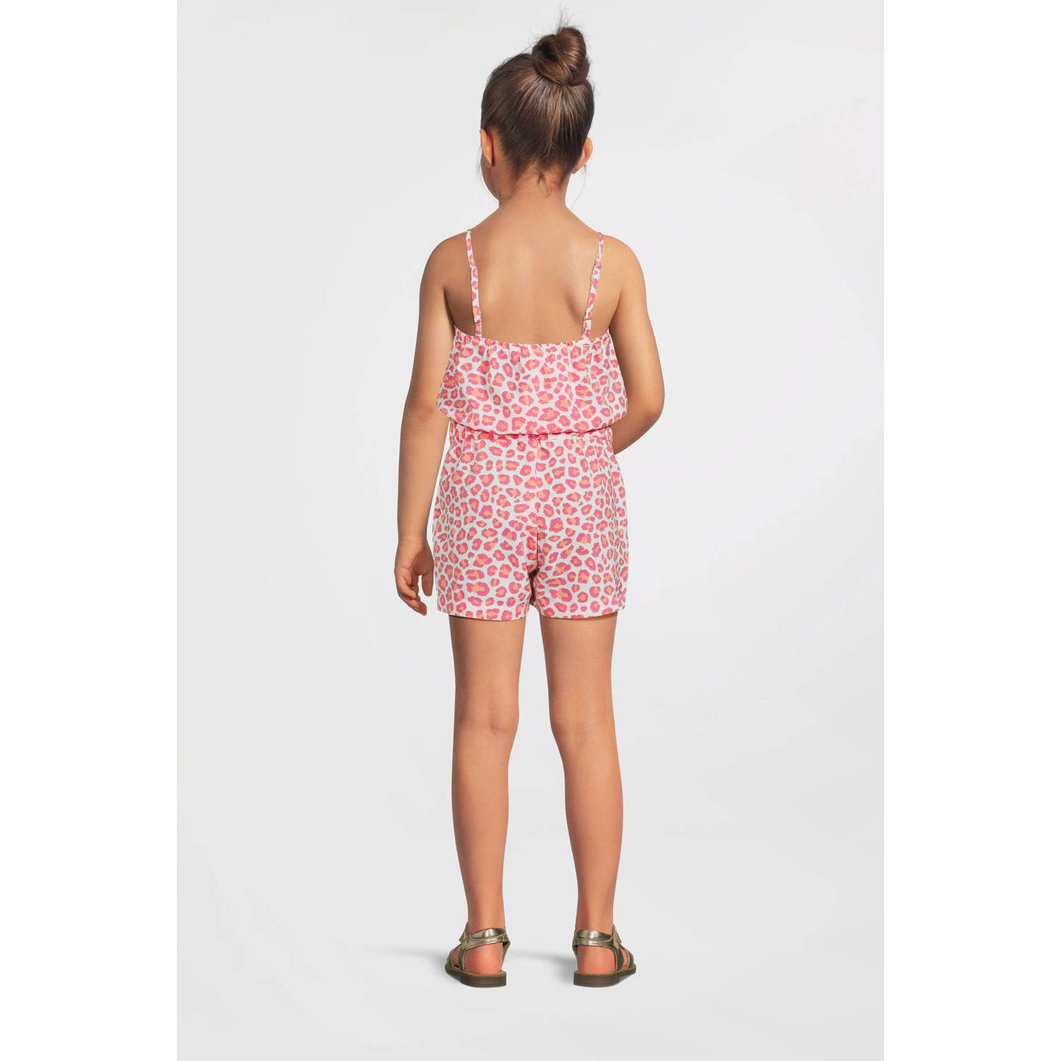 NAME IT KIDS playsuit roze oranje wit