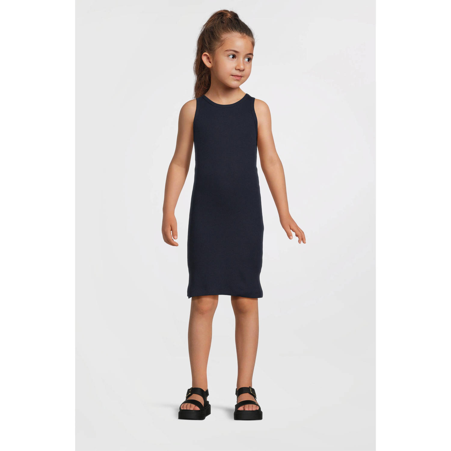 NAME IT KIDS maxi jurk donkerblauw