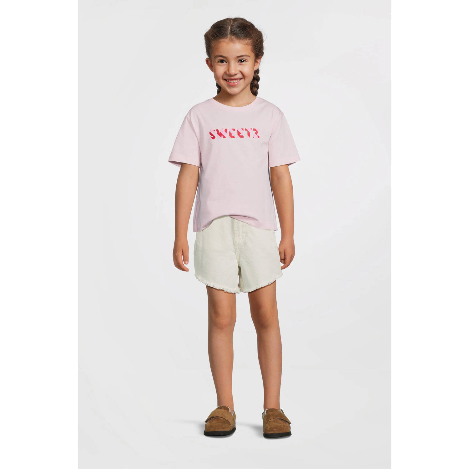 NAME IT KIDS T-shirt lichtroze