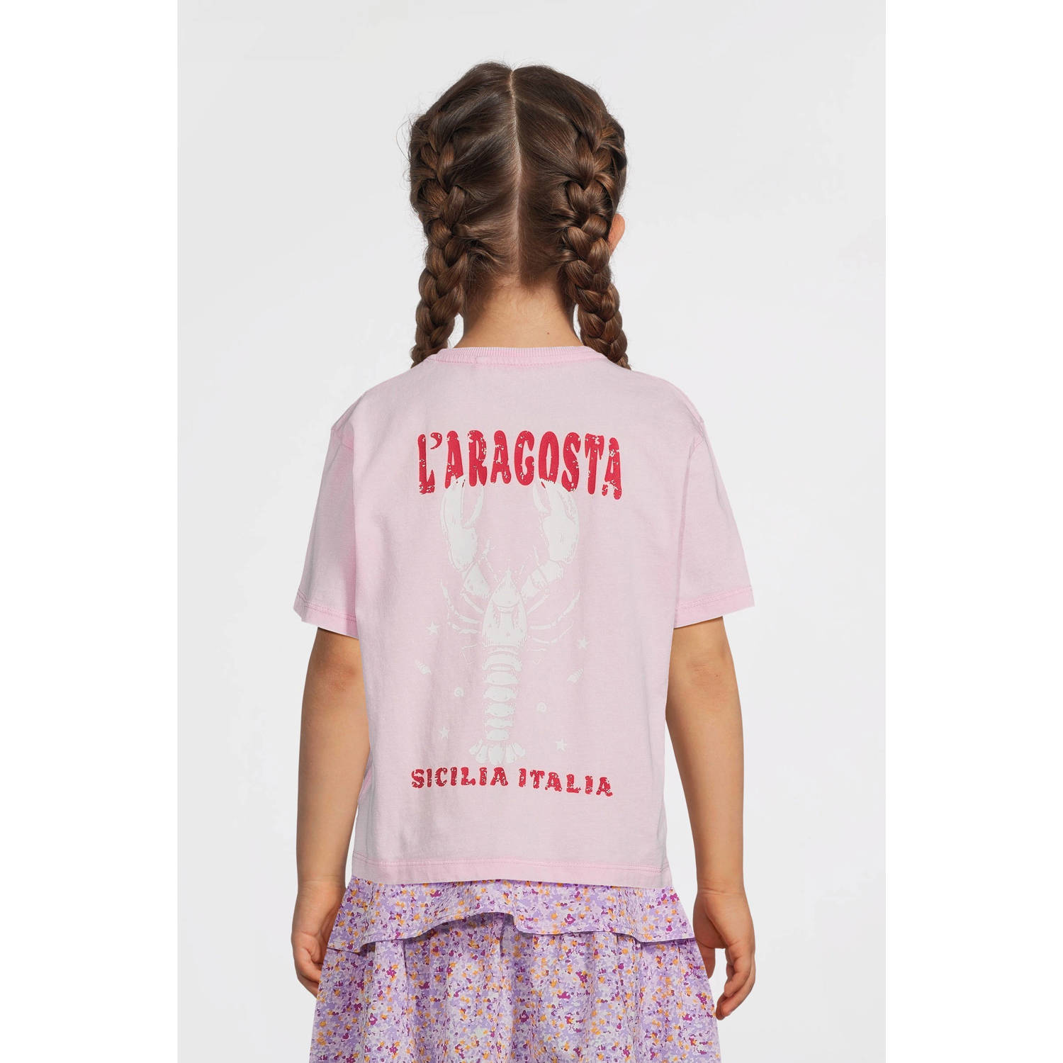 NAME IT KIDS T-shirt roze