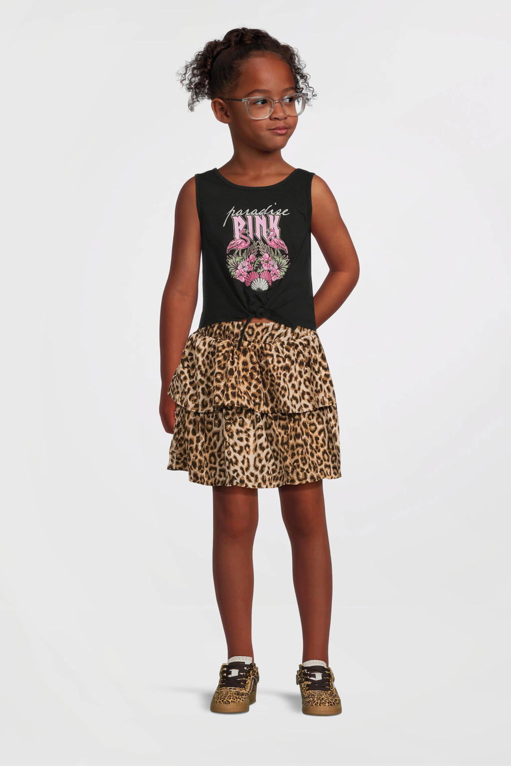 NAME IT KIDS cropped top zwart
