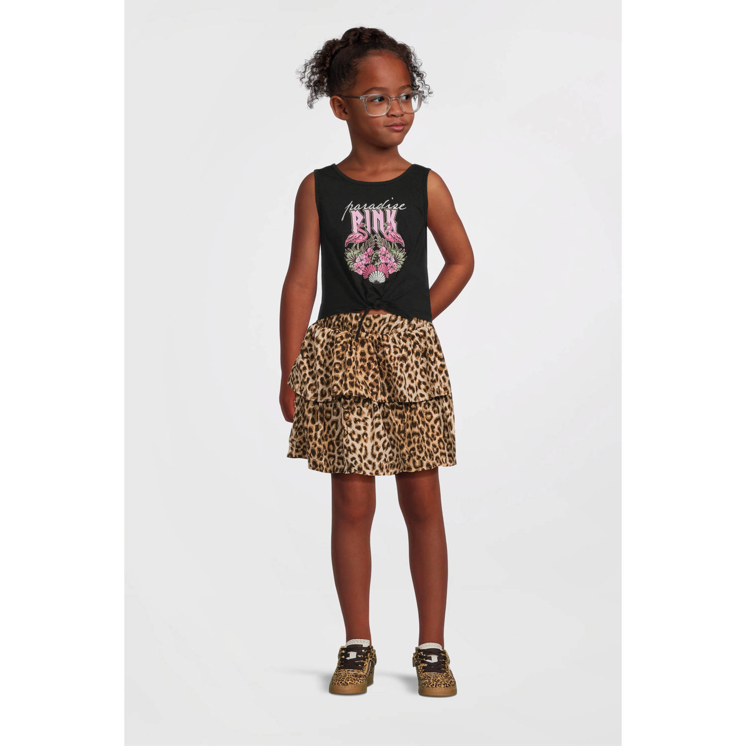 NAME IT KIDS cropped top zwart